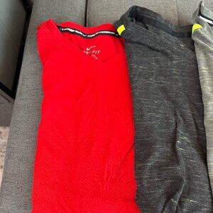 Bundle of Men's Nike Dri-Fit Workout VNeck TShirts